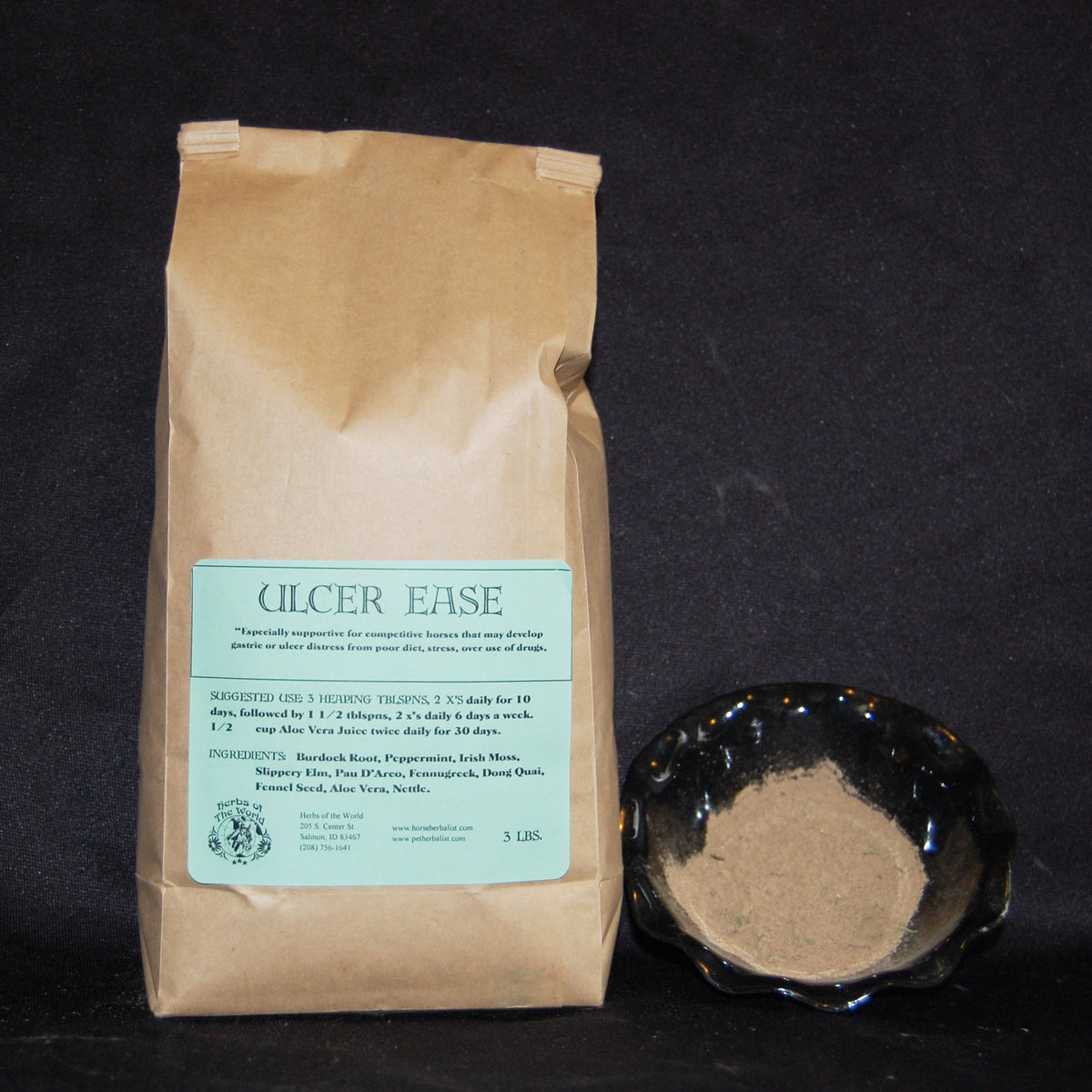 Ulcerease Substitute Ulcer Ease™ EQ55 | Horse, Equine Ulcer Support – Herbs of the World